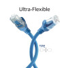 ACT FC1615 ultra-flex CAT6A U/UTP patch cable with RJ45 connectors, 15 m, TPE, snagless, blue