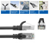 ACT FC1902 CAT6A U/UTP ultra-flex patch cable, 2 m, TPE, snagless RJ45, black