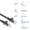 ACT FC1951 CAT6A U/UTP ultra-flex patch cable, 1.5 m, TPE, snagless RJ45, black