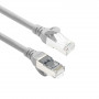 ACT FC2001 CAT6A S/FTP ultra-flex patch cable, 1 m, TPE, snagless RJ45, grey