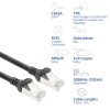 ACT FC2901 S/FTP CAT6A ultra-flex patch cable, TPE, snagless, RJ45, 1 m, black