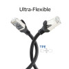 ACT FC2901 S/FTP CAT6A ultra-flex patch cable, TPE, snagless, RJ45, 1 m, black