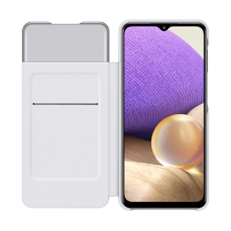 Samsung Smart S View Wallet Cover for Galaxy A32 5G, white