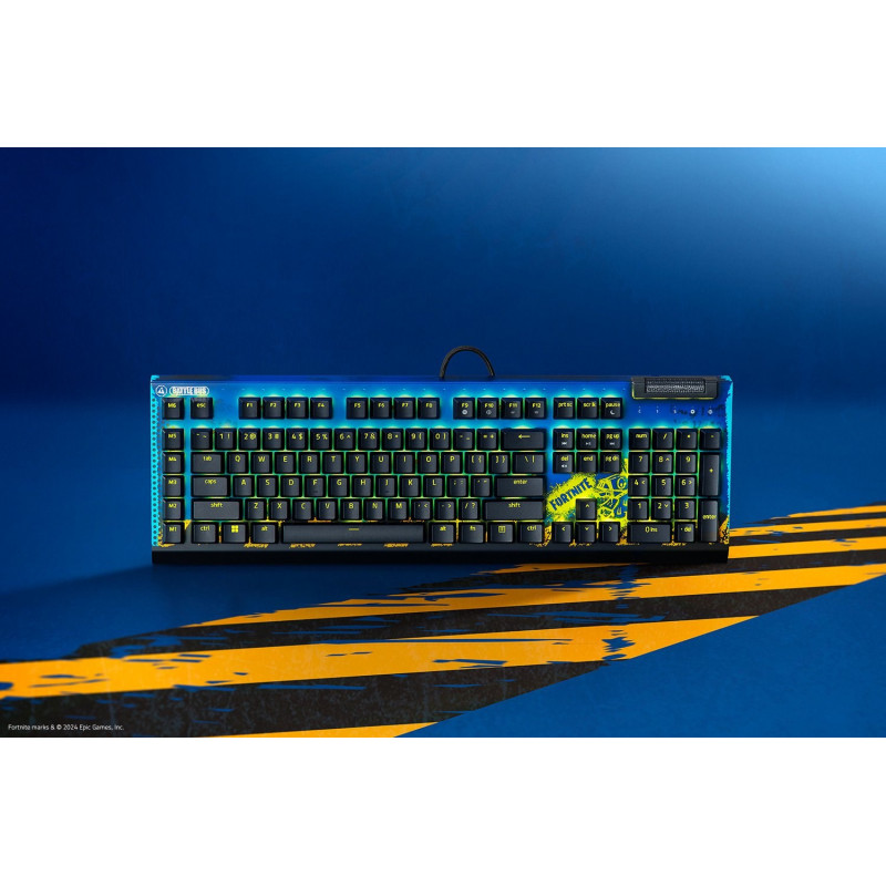 Razer BlackWidow V4 X Fortnite Edition gaming keyboard, USB, US English layout
