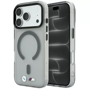 BMW BMW001281 M IML Frosted Metal Logo & Trims MagSafe case for iPhone 18 Pro / 17 Pro, anthracite