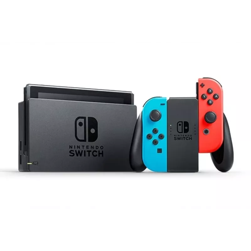 Nintendo Switch (new revised model) portable game console, black / blue / red, 15.8 cm (6.2 inch), 32 GB, Wi-Fi