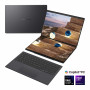 Asus Zenbook Duo UX8407AA-SN094X 14-inch notebook, OLED touchscreen, Intel Core Ultra 9 378H, 32 GB LPDDR5X, 2000 GB SSD, Windows 11 Home, Moher Gray