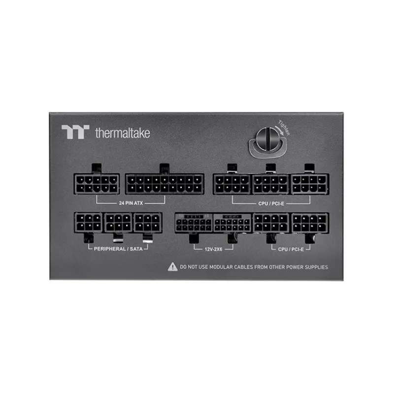Thermaltake Dockpower FI 1200W PC power supply, 80 PLUS Gold, ATX 3.1, black
