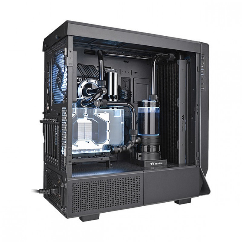Thermaltake Pacific SR420 slim radiator for DIY liquid cooling, black