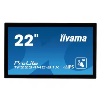 iiyama TF2234MC-B1X 21.5″ (55.9 cm) multi-touch computer monitor, 16:9, DVI