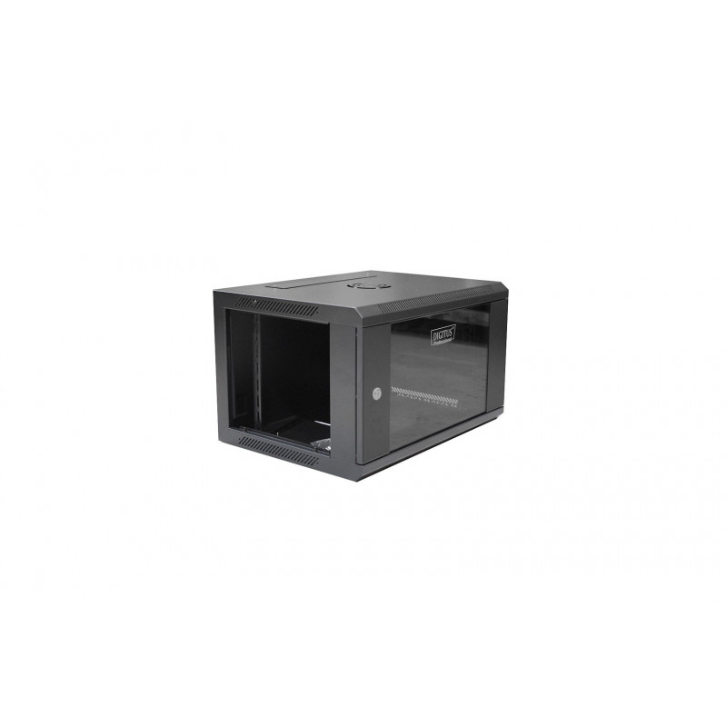 Digitus DN-W19 06U/450/B 6U wall-mounted rack cabinet, black