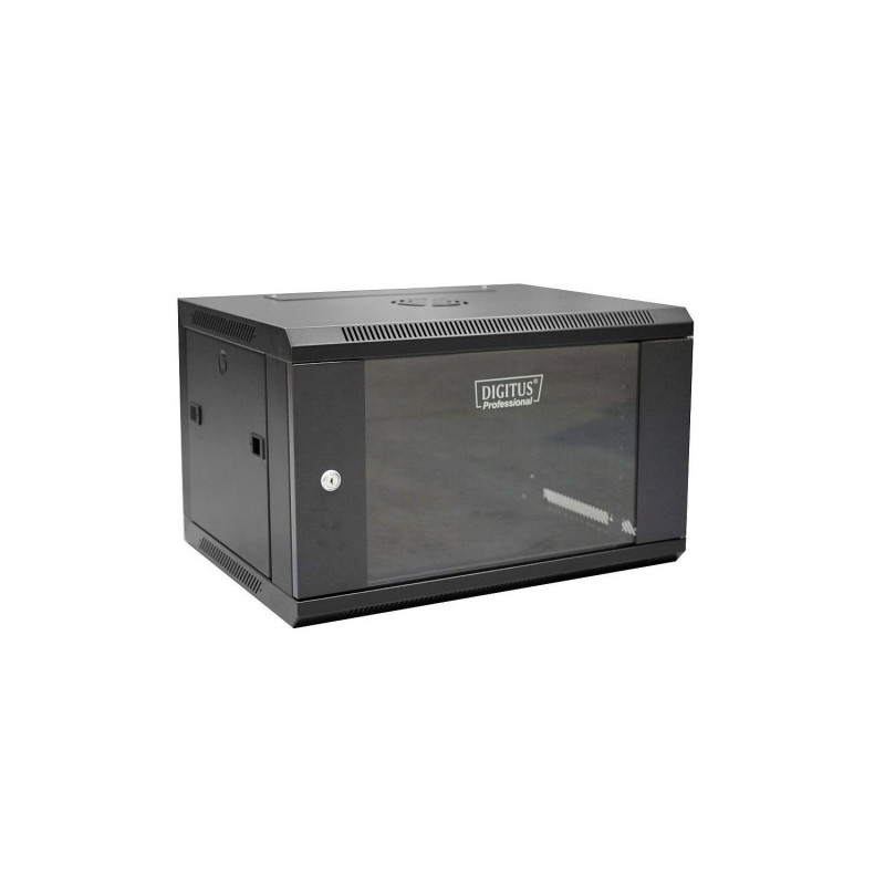 Digitus DN-W19 06U/450/B 6U wall-mounted rack cabinet, black