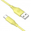 Tellur TLL155400 silicone USB to Type-C cable, 3A, 1 m, yellow