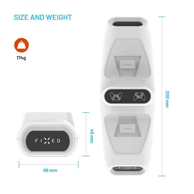 Fixed FIXXB-DCC-WH docking station for Xbox Series X/S controllers, white