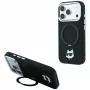 Karl Lagerfeld KF003216 Ring Stand 360 Choupette Head Pin MagSafe case for iPhone 18 Pro Max / 17 Pro Max, black