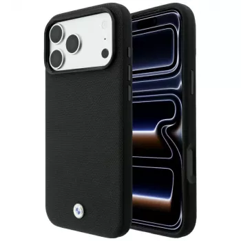 BMW Kevlar Metal Logo MagSafe case for iPhone 18 Pro Max / 17 Pro Max, black
