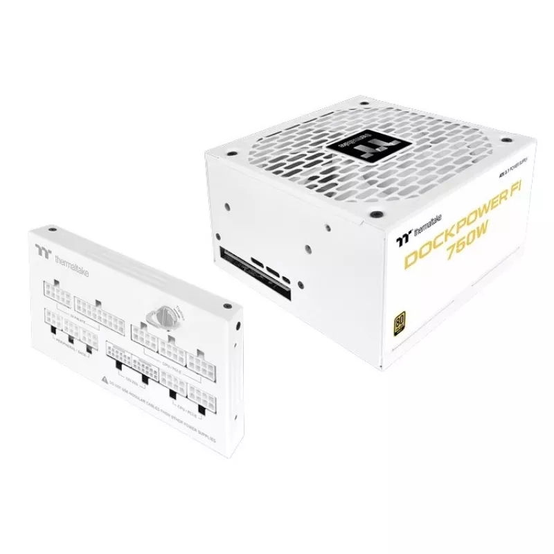 Thermaltake Dockpower FI 750W PC power supply, 80 PLUS Gold, modular, white