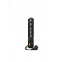 HSK Data Acar F5 W2052 surge protector power strip, 5 sockets, 2.5 m, black