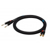 SSQ RCAJM1 SS-1427 audio cable, 2x RCA – 2x 6.3 mm mono jack, 1 m, black