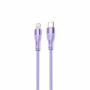 Tellur silicone Type-C to Lightning cable, PD 30W, 1 m, purple