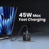 Ugreen X526 charger 45 W, 2 x USB-C, GaN, black