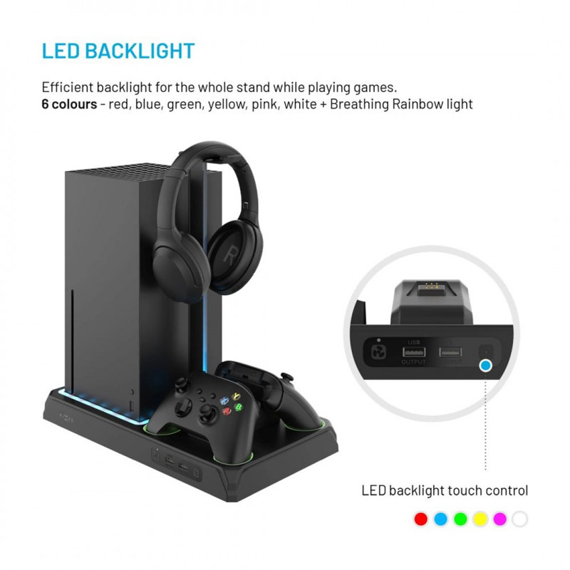 Fixed FIXXB-MCS-BK multifunction station for Xbox Series X/S, black