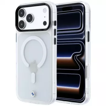 BMW Sign Frosted IML & Metal Logo MagSafe case for iPhone 18 Pro Max / 17 Pro Max, transparent