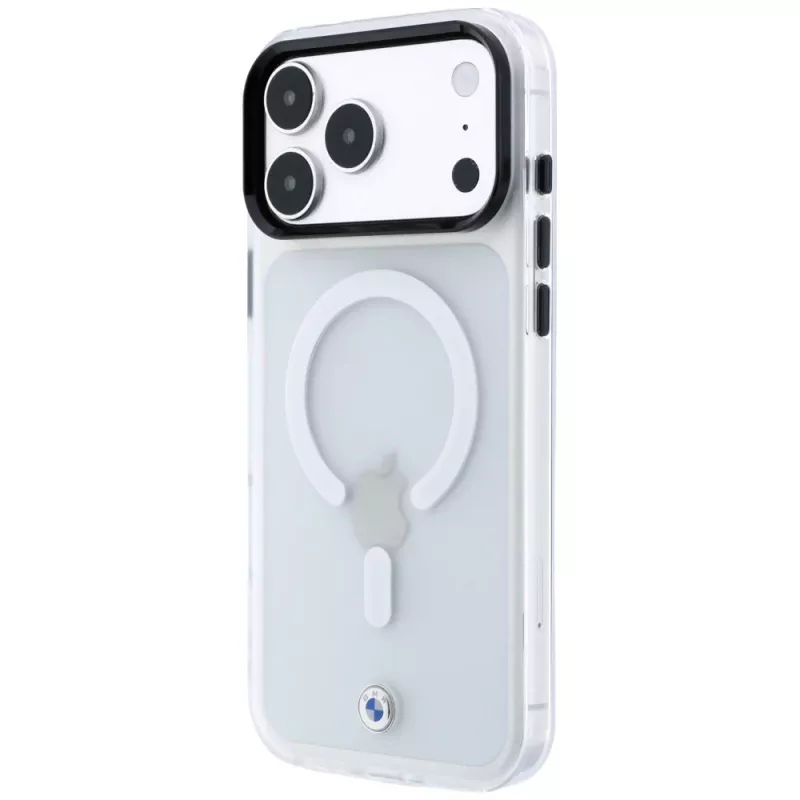 BMW Sign Frosted IML & Metal Logo MagSafe case for iPhone 18 Pro Max / 17 Pro Max, transparent