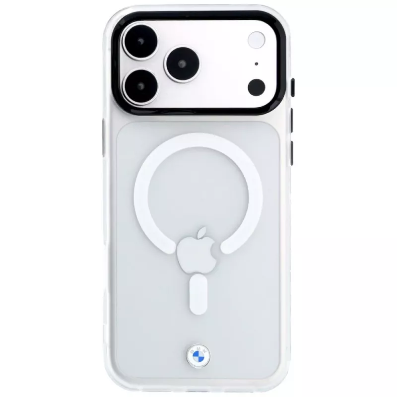 BMW Sign Frosted IML & Metal Logo MagSafe case for iPhone 18 Pro Max / 17 Pro Max, transparent