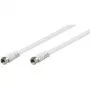 Wentronic 27035 coaxial cable, F-type, 5 m, white
