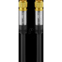 Wentronic 70661 antenna connection cable, F, 135 dB, 4x shielded, 1 m