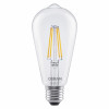 Osram SMART+ MATTER Dimmable Classic Edison 60 827 E27 smart light bulb, 6 W, warm white, Wi-Fi