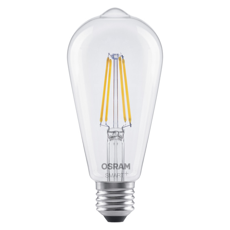 Osram SMART+ MATTER Dimmable Classic Edison 60 827 E27 smart light bulb, 6 W, warm white, Wi-Fi