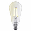 Osram SMART+ MATTER Dimmable Classic Edison 60 827 E27 smart light bulb, 6 W, warm white, Wi-Fi