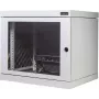 Silence Rack 99SRWV124GG sound-insulated 19-inch wall-mount network cabinet, 12 U, 450 mm depth, see-through door, 1 silent fan, light grey