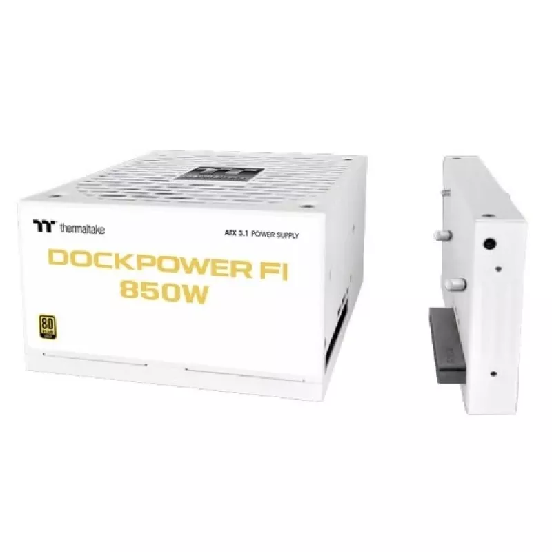 Thermaltake Dockpower FI 850 W PC power supply, ATX 3.1, 80 PLUS Gold, snow white