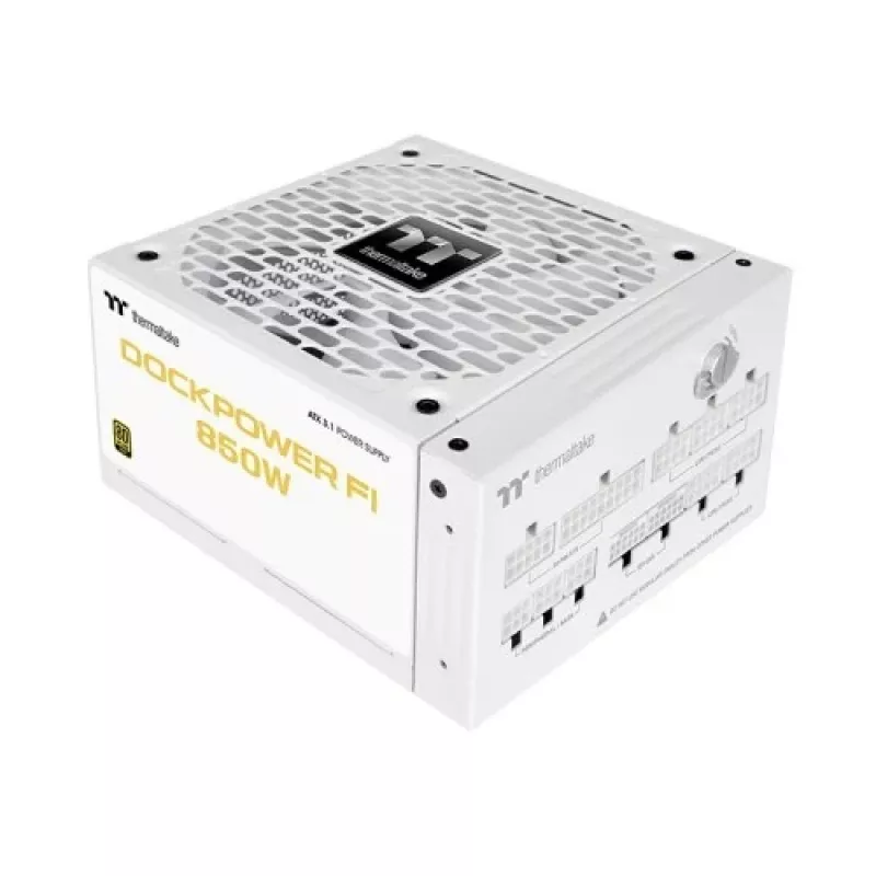 Thermaltake Dockpower FI 850 W PC power supply, ATX 3.1, 80 PLUS Gold, snow white