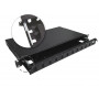 Alantec FOP-1U-12SCD-C-P telescopic fibre optic patch panel, 12x SC duplex / 12x LC quad, 19", 1U