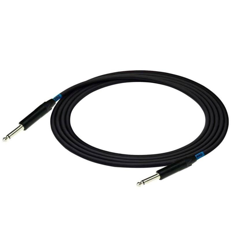 SSQ JMPJMP2 Pro audio cable, 6.3 mm mono jack to 6.3 mm mono jack with Neutrik connectors, 2 m