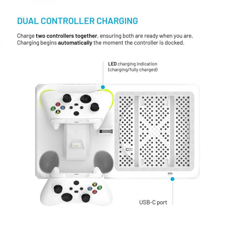 Fixed FIXXB-MCS-WH multifunction station for Xbox Series X/S, white