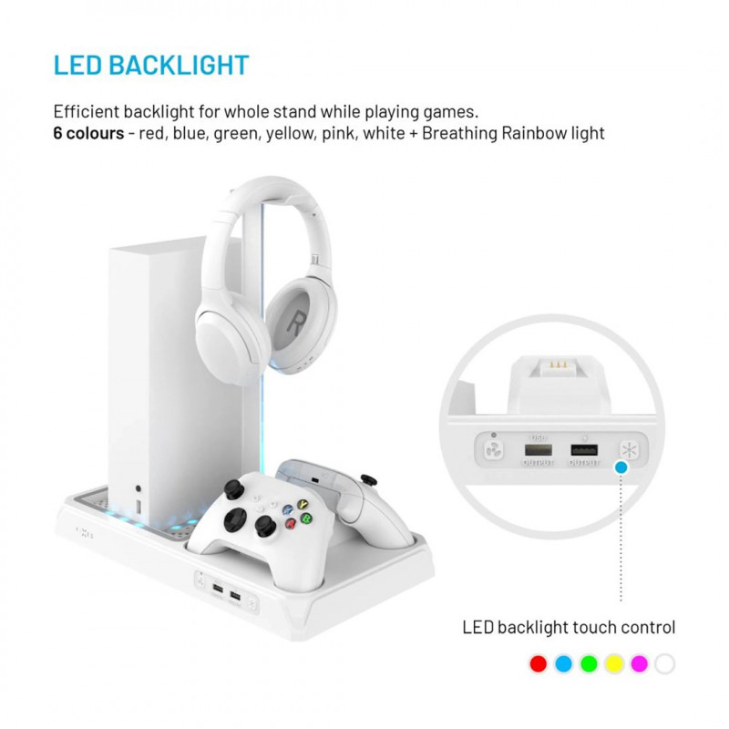 Fixed FIXXB-MCS-WH multifunction station for Xbox Series X/S, white