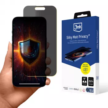 3mk Silky Matt Privacy screen protector for Apple iPhone 15