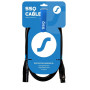 SSQ DMX1 SS-1838 XLR male - XLR female cable, 1 m, black