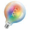 Osram SMART+ MATTER Filament Multicolor Classic Globe 125 40 smart bulb, E27, 4.8 W, RGBW, Wi-Fi