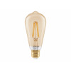 Osram SMART+ MATTER Filament Dimmable Classic Edison 53 824 smart bulb, gold, E27, 6 W, warm white, Wi-Fi