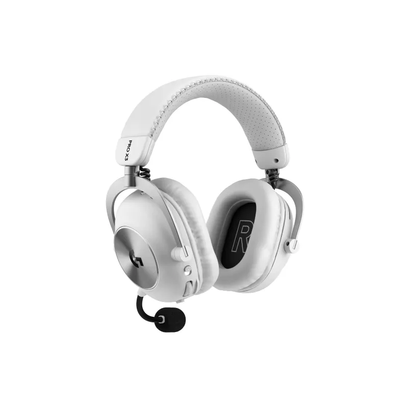 Logitech G Pro X3 Lightspeed headphones, white (981-001748)