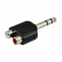SSQ HA7 adapter, 2 x RCA female to 6.3 mm stereo jack