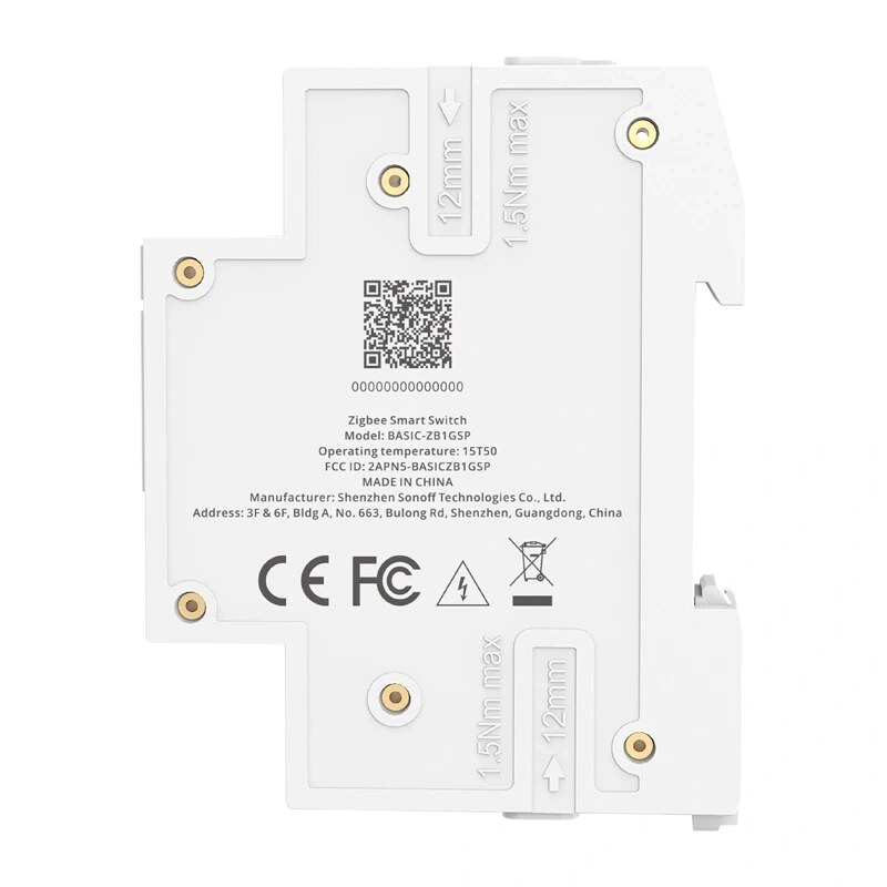 SONOFF BASIC-ZB1GSP Zigbee smart switch, DIN rail, 32 A