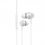 Aiwa ESTM-500W in-ear headphones with microphone, 3.5 mm jack, wired, white