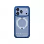 Skinarma Atlas case with MagSafe and rotating kick stand for iPhone 18 Pro / 17 Pro, blue